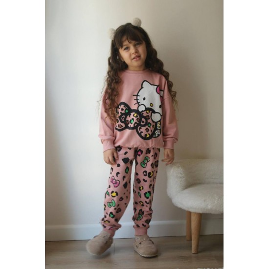 Σετ φόρμας Hello Kitty Ροζ 3-10 ετών Κωδ. 104 Σετ φόρμας Hello Kitty Ροζ 3-10 ετών Κωδ. 104