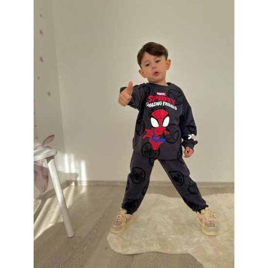 Σετ φόρμας για αγόρι Spiderman Disney 2791 Γκρί