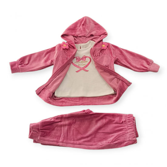 Sweet Junior σετ φόρμας 3 τμχ Βελουτέ φούξ SR1041 (12-36) μηνών. Sweet Junior σετ φόρμας 3 τμχ Βελουτέ φούξ SR1041 (12-36) μηνών.