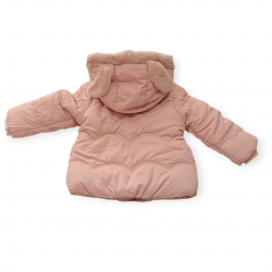 Pink girl Μπουφάν ροζ με γούνα YC3241 (12-36 μηνών)