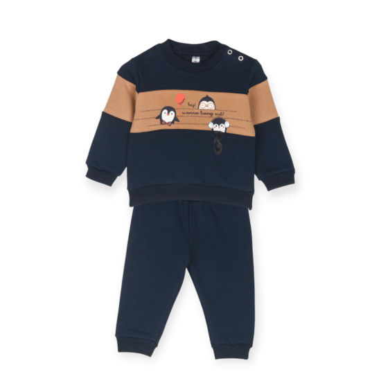 Dreams σετ φόρμας βρεφικό Penguin μπλέ 2572102