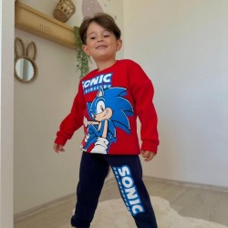 Sonic Φόρμα φούτερ κόκκινο/μπλέ 2923 (3-4 έως 9-10 ετών).