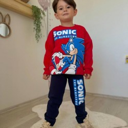 Sonic Φόρμα φούτερ κόκκινο/μπλέ 2923 (3-4 έως 9-10 ετών).