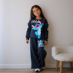 Stitch φόρμα σετ φούτερ μπλέ 6342 (3-4 έως 9-10 ετών).