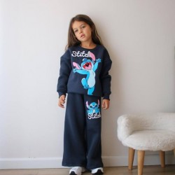 Stitch φόρμα σετ φούτερ μπλέ 6342 (3-4 έως 9-10 ετών).