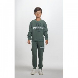 Παιδικό σετ φόρμας χειμερινό(φούτερ) για αγόρι  2τμχ Φυστική/χακί 2564121 JOYCE (6-14 ΕΤΩΝ)