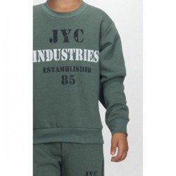 Παιδικό σετ φόρμας χειμερινό(φούτερ) για αγόρι  2τμχ Φυστική/χακί 2564121 JOYCE (6-14 ΕΤΩΝ)