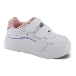 SmartKidsΠαιδικά Sneakers με Σκρατς Λευκά/Ροζ SD26-K669