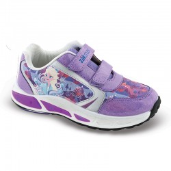 Frozen Παιδικά Sneakers με Σκρατς & Φωτάκια Μωβ SD26055