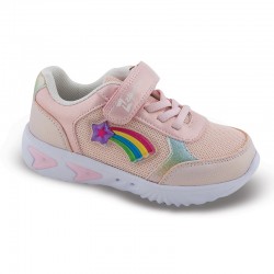  SmartKids Παιδικά Sneakers με Σκρατς & Φωτάκια Ροζ SD29101