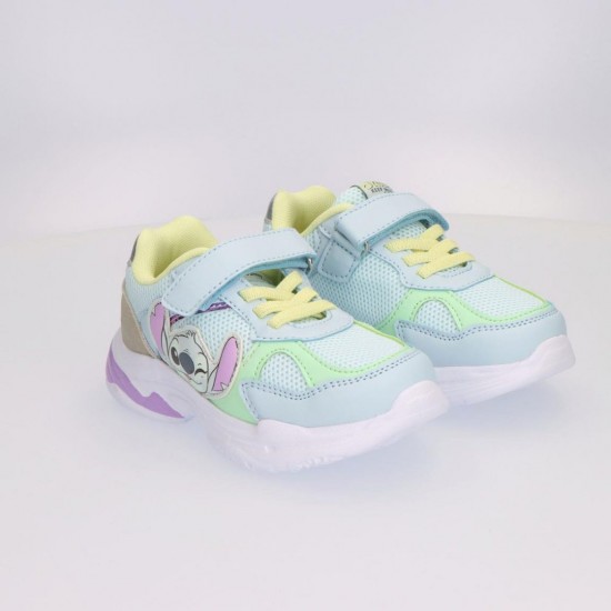 Disney Stitch Παιδικά Sneakers με Σκρατς  Γαλάζια 2300007217