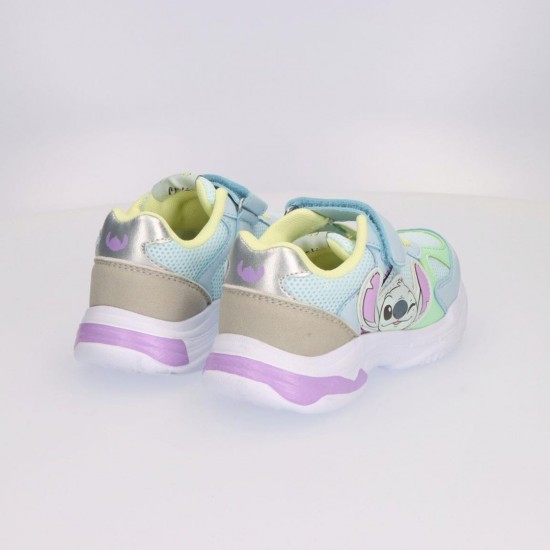 Disney Stitch Παιδικά Sneakers με Σκρατς  Γαλάζια 2300007217