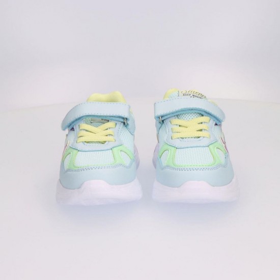 Disney Stitch Παιδικά Sneakers με Σκρατς  Γαλάζια 2300007217